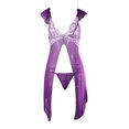 thumbnail image 4 of Gibobby Conjunto de lencería Sexy Conjunto de Lencería Erótica Ropa Interior Sexy para Mujer, Camisón de Una Pieza con Tanga, Ropa de Dormir para Mujer(Morado, M), 4 of 5