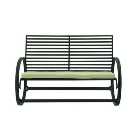 Appealing Metal Fabric Rocking Bench