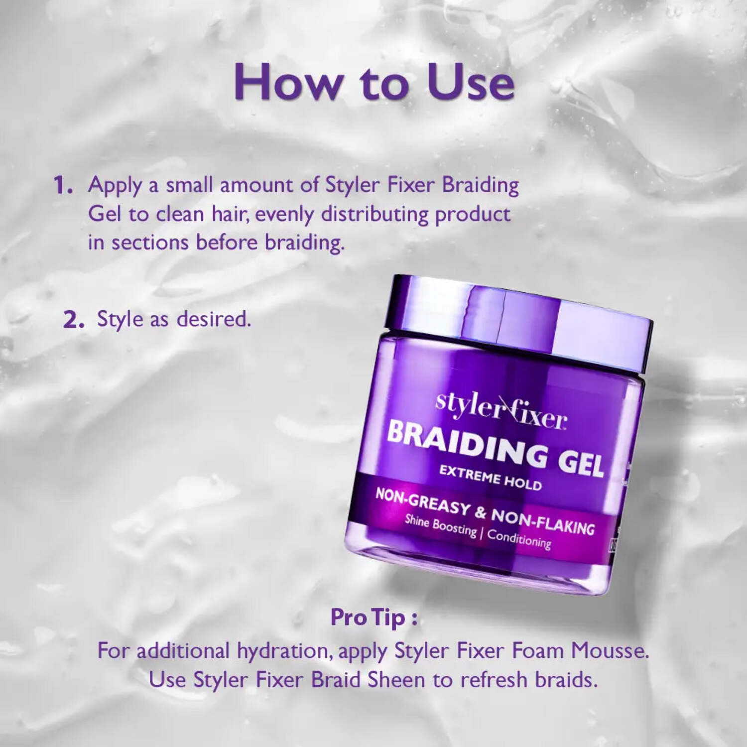 Red By Kiss Styler Fixer Braiding Gel Enhanced – Extra Firm Hold