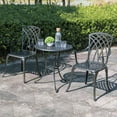 thumbnail image 5 of Nuu Garden 3 Piece Patio Bistro Sets Cast Aluminum Bistro Table Set , Black with Golden Powder, 5 of 10