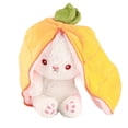 thumbnail image 1 of Muñeco de peluche de conejito reversible, juguete de peluche de conejito reversible, juguete de peluche de animal lindo, almohada de peluche, construcción robusta, 1 of 8