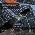 thumbnail image 3 of WannaToo Cotton Bedspread Quilt Set for All Season, Blue Patchwork, Twin, 3 of 6