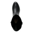 thumbnail image 3 of INC Womens Black Pull Tabs Goring Snap Details Asymmetrical Cushioned Aleah Round Toe Stacked Heel Zip-Up Leather Riding Boot 6.5 M, 3 of 4