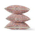 thumbnail image 2 of Jahan Paisley Broadcloth Fabric Blown and Closed Pillow - Muted Magenta Gold, 2 of 4