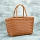 thumbnail image 4 of Bolso de mujer de gran capacidad, bolso de mano tejido de piel dividida, estilo retro francés, bolso de mano tejido para mujer, 4 of 5