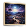 thumbnail image 2 of Designart "Oasis in the Desert Twilight II" Landscapes Floater Framed Canvas Print, 2 of 7