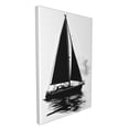 thumbnail image 2 of 16x24 inch Sailboat Black White Canvas Painting,Indoor Home Living Room,Bathroom,Cafes,Man Cave Decor Wall Decor Art Hanging Picture,Classic Sailboat Oil Paintings On Canvas,For Club,Bedroom, 2 of 6