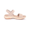 thumbnail image 2 of BLISSFUL STEP Women's Hook and Loop Strap Platform Wedge Heel Sandals Pink (Size 9), 2 of 6