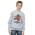 thumbnail image 2 of DC Comics Boys Justice League Spray Logos Sweatshirt, 2 of 3