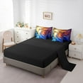 thumbnail image 5 of Homewish Colorful Angel Wings 7-Piece Twin Bedding Sets,Cute Cartoon Girl Bedding Comforter Set,Modern Aesthetic Artistic Sheet Sets For Boyskids,Breathable Home Decor Reversible, 5 of 8