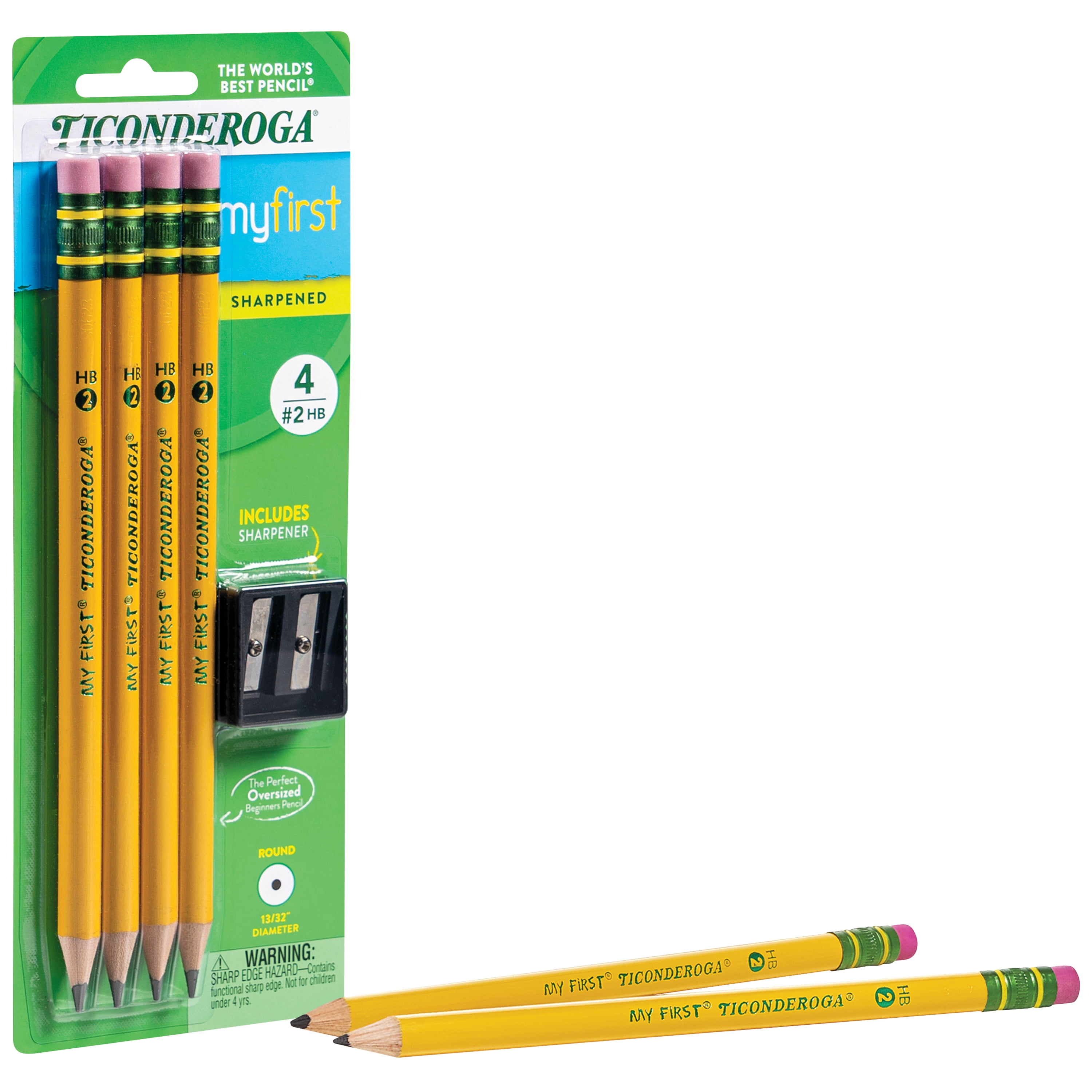 Ticonderoga® My First Pencils, Sharpened, 4 Per Pack, 6 Packs : Target