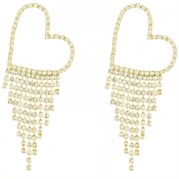 DESIGNICE Statement Earrings for Women,Flowing Tassel Motion Drop Earrings,Statement Earrings Birthday Jewelry Gift for Her,Style1