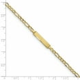 thumbnail image 3 of Bracelet Semi-Solide 10k Figaro Link ID 7 Pouces "Bracelets, 3 of 3