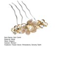 thumbnail image 7 of Skymirror Non-slip Wave Teeth Exquisite Hair Comb Women Rhinestone Flower Decor Wedding Hair Stick Hair Accessories, 7 of 7