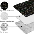 thumbnail image 5 of Math Equations Mathematical Shapes Black Pattern Bathroom Rugs Sets 3 Piece,Toilet Cover Set,Absorbent Non Slip Bathroom Mats Sets with U-Shaped Contour Rug Toilet Rug Set, 5 of 5