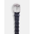 thumbnail image 3 of Scenario Women's and Women's Plus Faux Leather Twisted Braid Belt, Black, 3 of 3