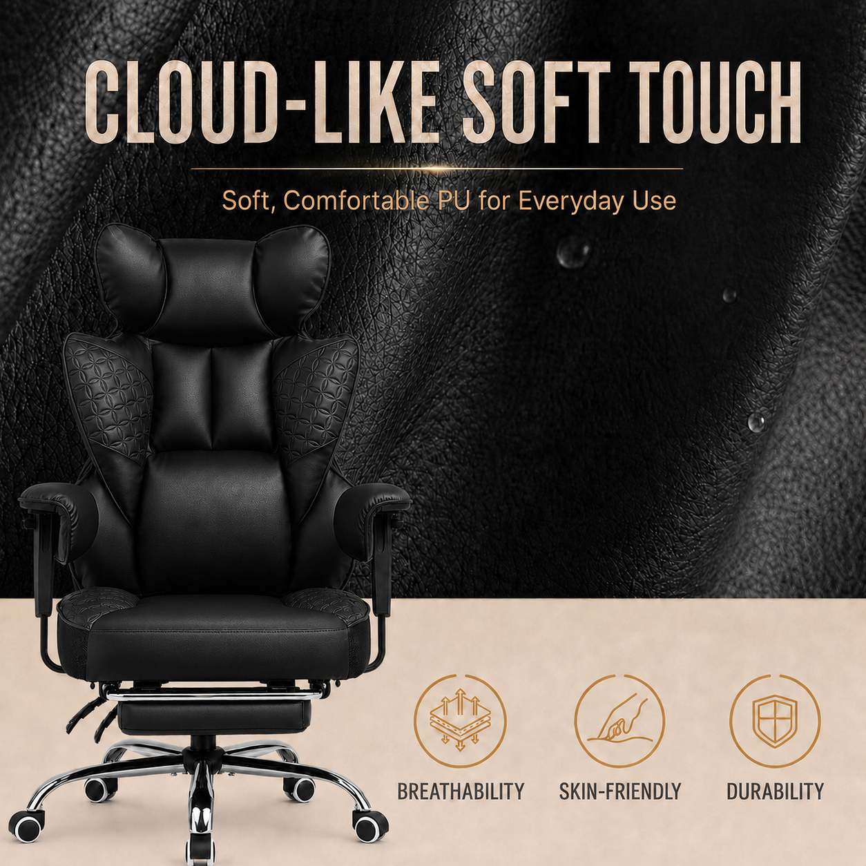 CloudRest Pro 400lb Executive High Back Ergonomic Office Chair photo 8