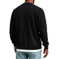 thumbnail image 4 of Dwellite Mens Cardigan Sweater Long Sleeve Button Down Sweaters Classic Fit Lightweight V Neck Cardigan Black M, 4 of 6