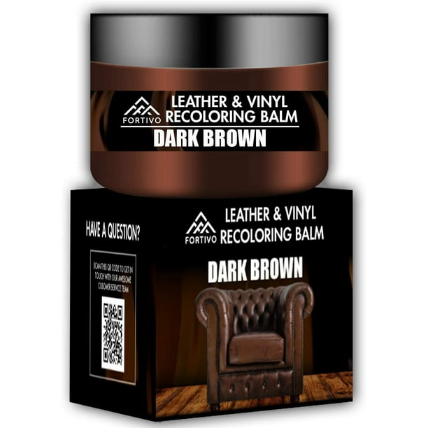 Dark Brown Leather Recoloring Balm Leather Repair Kits for Couches Leather Restorer for