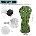 thumbnail image 6 of Yuyamidu Green Golf Ball Golf Head Cover for Golf Head Club Fashion Golf Club Head Cover for Driver/Fairway Wood/Hybird Club Protection, PU Leather, 6 of 8