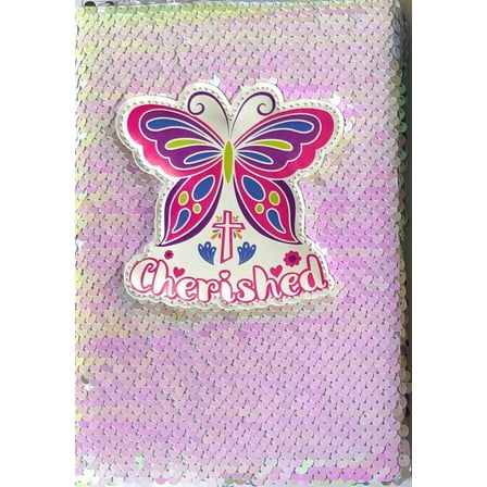 Journal-Cherished-Sequin (Butterfly)