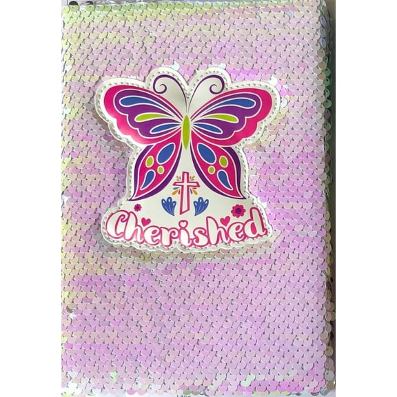 Journal-Cherished-Sequin (Butterfly)