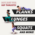 thumbnail image 4 of Bellabooty Original Hip Thrust Belt for Dumbbells and Kettlebells Home Gym Workout Exercise Equipment, 4 of 11