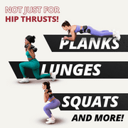 Bellabooty Original Hip Thrust Belt for Dumbbells and Kettlebells Home Gym Workout Exercise Equipment