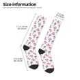 thumbnail image 2 of Fuzoiu Lavender Flowers Print Adult Stockings,Crew Socks,Unisex Fashion Socks, Casual Sports Socks,Comfortable Crew Socks for Everyday Wear and Sports, 2 of 6