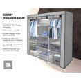 thumbnail image 2 of Closet Ropero Armable 3 Puertas Organizador Portatil gris 1, 2 of 8