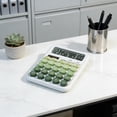 thumbnail image 5 of 12-Digit Desktop Calculator, Solar and Battery Powered, Large LCD Display, Mechanical Switch for Office School Home, 5 of 6