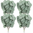 thumbnail image 2 of 16 hojas de eucalipto artificiales, eucalipto artificial falso, plantas de hojas artificiales para fiestas, habitaciones y bodas, 2 of 6