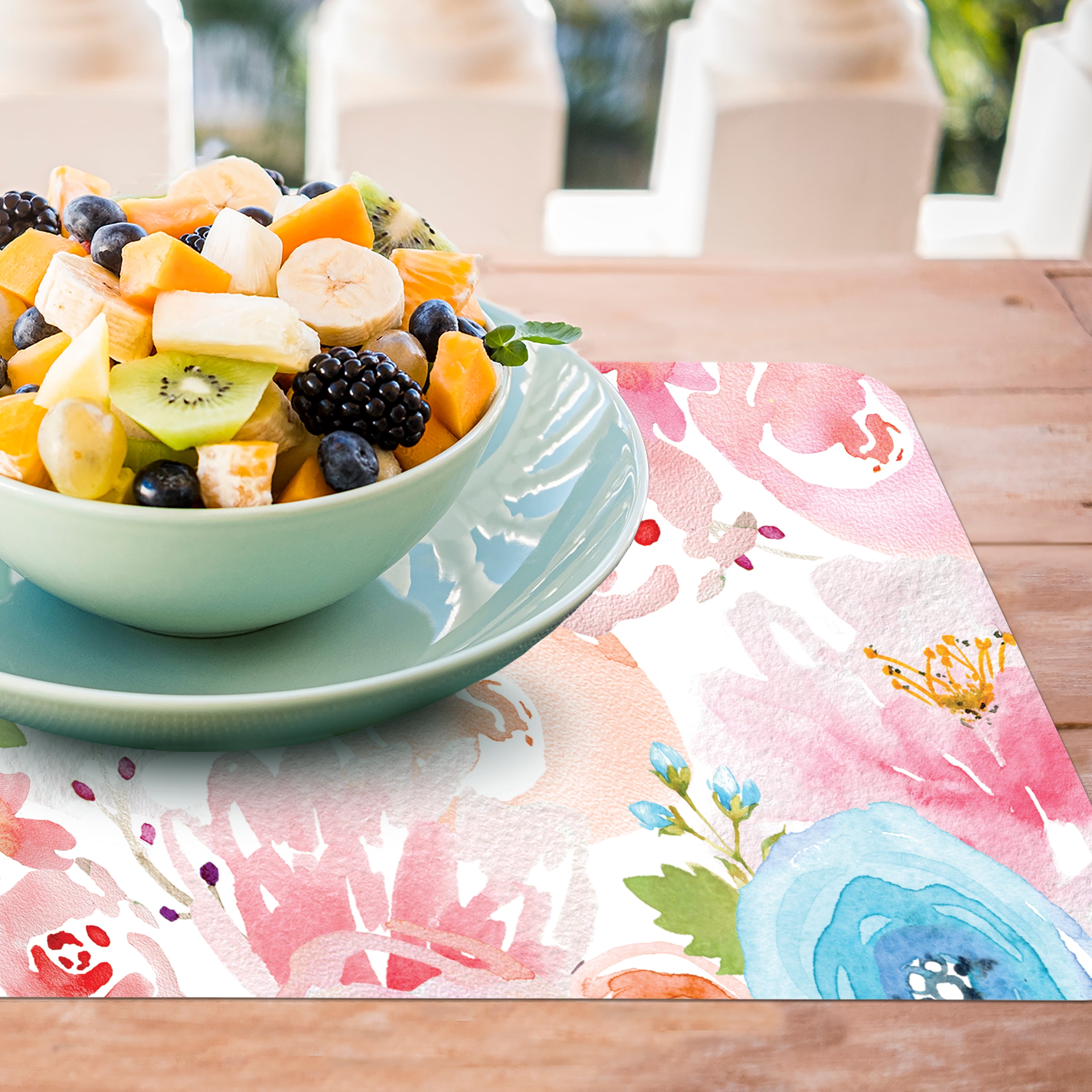 Conimar Floral Splash Reversible Flexible Plastic Placemat
