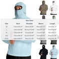 thumbnail image 4 of Long Sleeve Shirts for Men Moisture Wicking Sun Protection Plain Workout Hoodie Shirts with Mask & Thumb Hole,Gifts for Father/His Gray L, 4 of 7