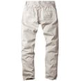 thumbnail image 3 of Pantalón casual clásico de algodón para hombre Match, corte clásico, talla 34, blanco roto, 3 of 5