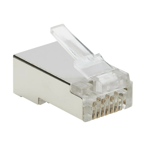 Tripp Lite Cat6 RJ45 Pass-Through FTP Modular Plug, 100 Pack - Network ...