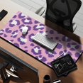 thumbnail image 2 of Long Mouse Pads for Desk,Pink and Purple Of Leopard Print Desk Mats on Top Of Desks, Desk Mouse Pad Extra Large with 3mm Non-Slip Base and Stitched Edge for Gaming,Office,Work,Home 35.4"x15.7", 2 of 6