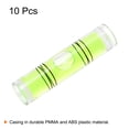 thumbnail image 3 of Uxcell 10 Packs Cylindrical Bubble Level 9.5x40mm Mini Bullseye Spirit Levels for Camera Tripod Telescope, Green, 3 of 6