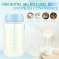 thumbnail image 3 of Austok 4Pcs 10oz Breastmilk Storage Bottle for 22oz Cooler Breast Milk Collection Bottles for Fridge Wide Neck Containers for Travel Breastfeeding, 3 of 10