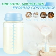 4PCS 10oz Breastmilk Storage Bottle for Milk Cooler 22oz, Breast Milk Cooler Bottles for Fridge Wide Neck Pump Bottles Compatible with Travel Breastfeeding