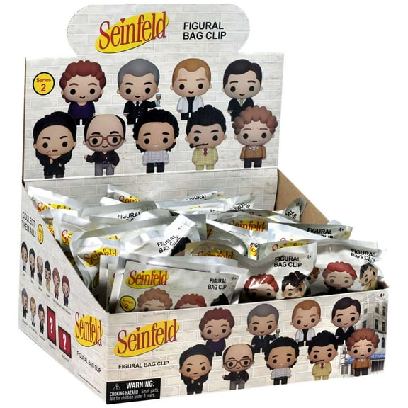 3D Figural Foam Bag Clip Seinfeld Series 2 Mystery Box (24 Packs)