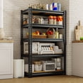 thumbnail image 4 of HOKEEPER Heavy Duty Storage Shelves 5-Tier Adjustable Garage Shelves for Storage 2600LBS, 27.55"W x 11.81"D x 59.84"H Commercial Industrial Shelving Units for Garage Pantry Kitchen Black, 4 of 8