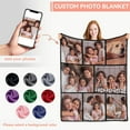 thumbnail image 3 of Personalised Blanket with Photo Text - Personalised Gifts for Women Men, Personalised Photo Blanket, Custom Blanket, Gifts for Family Kids Pet Friends, Gifts for Birthday Fathers/Mothers Day, 3 of 5