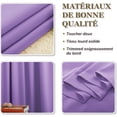 thumbnail image 4 of Bxaolu Blackout Curtains – Thermal Insulated, Energy Saving & Noise Reducing Bedroom and Living Room Curtains,Purple, W 42x L 84 Inch, Set of 2 Rod Pocket Curtain Panels, 4 of 6