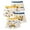 a-14Yellow4, variant on Toddler Kids Boys 4PC Elastic Waist Cartoon Vehicle Letter Stripe Print Boxer Briefs Color Block Waistband Soft Breathable Daily Underwear Bottoms For Child 4-6 Years