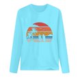 thumbnail image 4 of EQWLJWE Chemises à Manches Longues pour Femmes Lot Mode T-Shirt Décontracté à Manches Longues Imprimé de Printemps pour Femmes Col Rond Hauts Vêtements d'Automne pour Femmes, 4 of 5