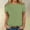 Green, variant on Tawop Shirts for Women Womens Tee Shirts Round Neck Short Sleeve Solid Green L(Us:8)