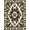 Brown Cream, Pattern 3, variant on ODIKA 8'x10' Washable Area Rug Durable, Non-Slip Paw Print Rustic With Centered Woodland Wildlife Emblem Cabin Bear Refined for Living Room, Under Sectional, Family