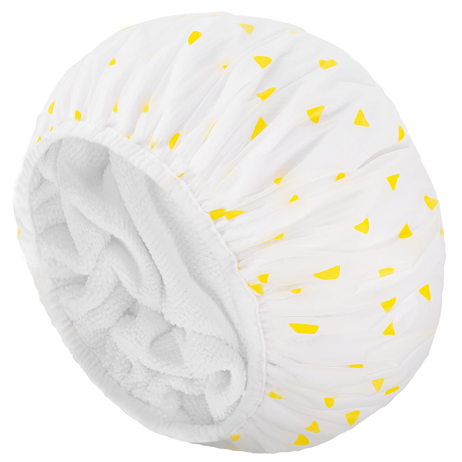 Auban Shower Cap,Terry Lined Shower Cap for Women Reusable, Triple