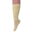 thumbnail image 3 of 1 Pair Lightweight Slouch Socks for Women Shoe Size 5-10 (Ecru), 3 of 6